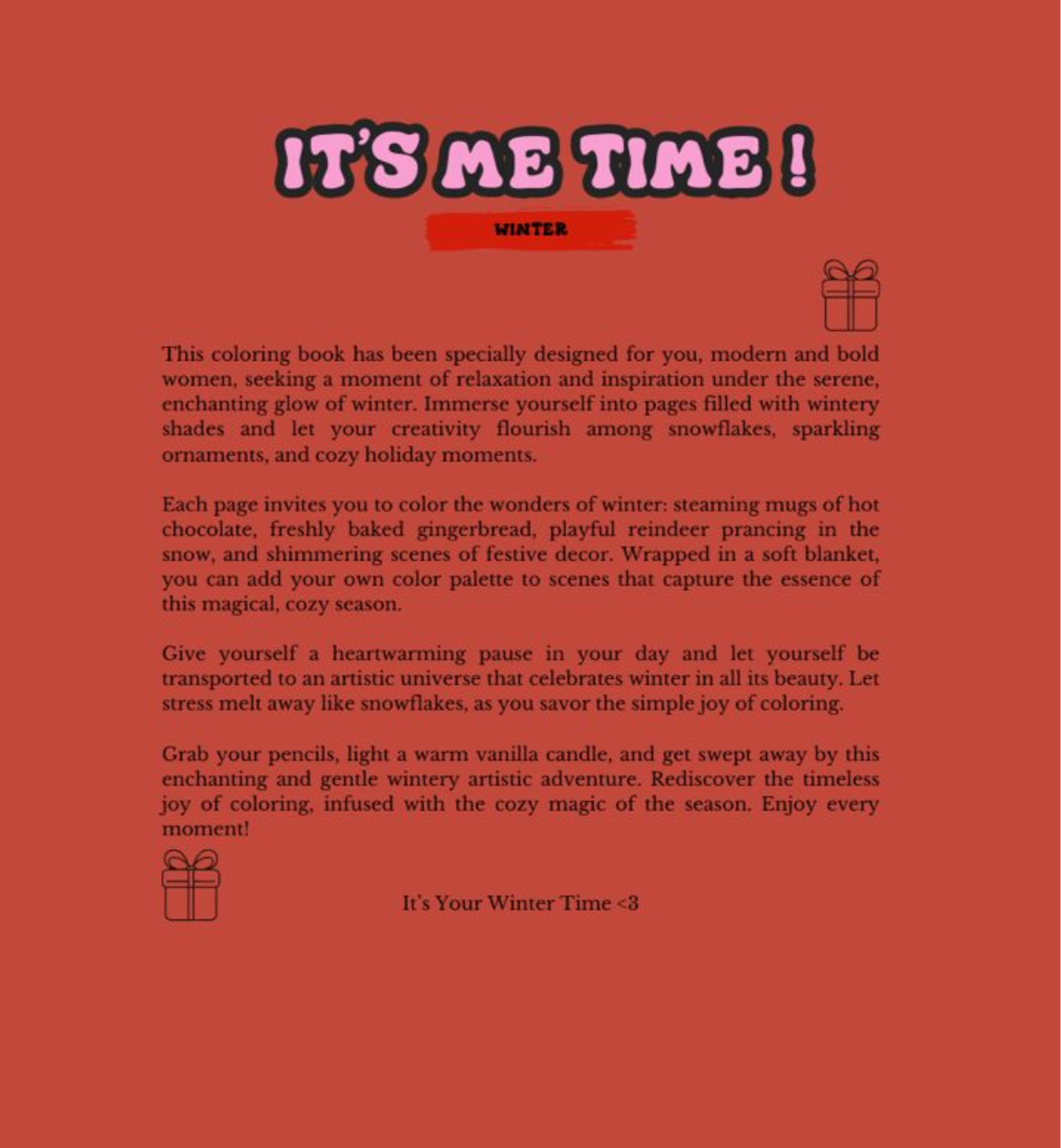 It's Me Time : Winter Edition