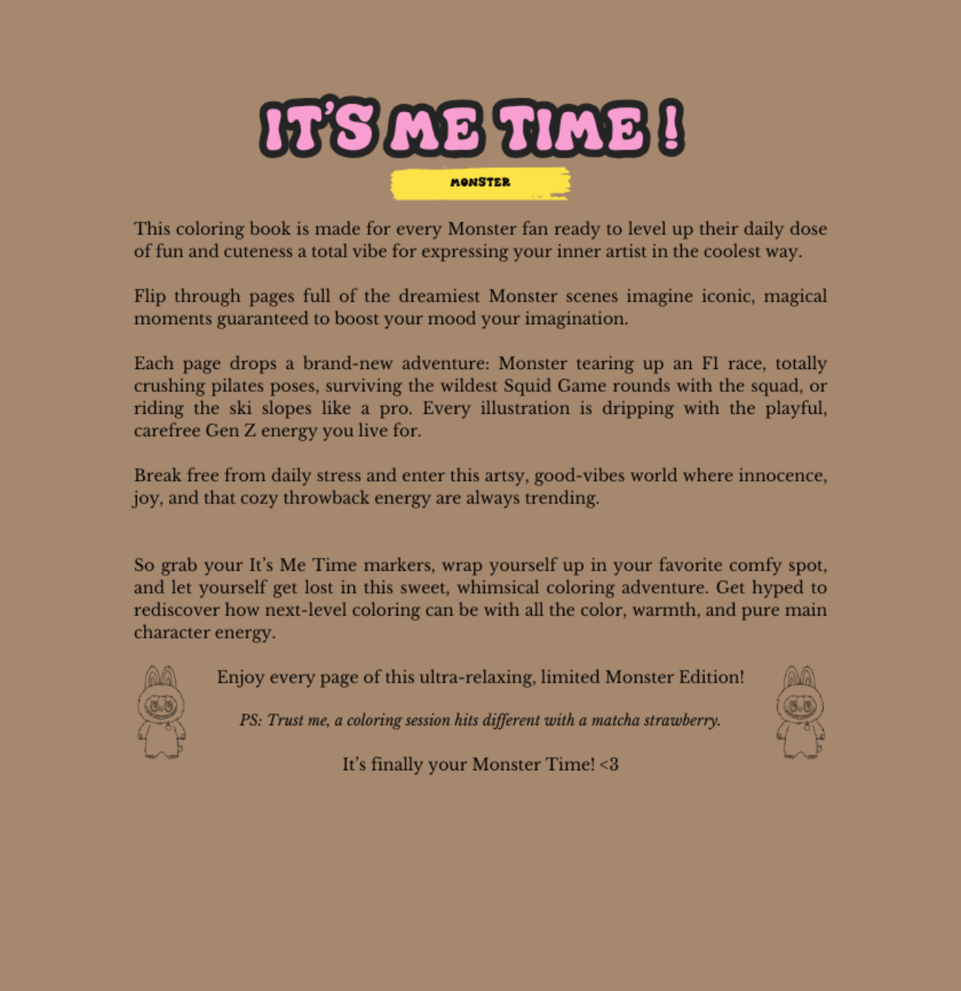 It's Me Time : Labubu Monster Edition !